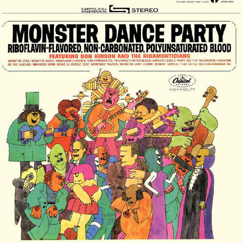 Don Hinson and The Rigamorticians/Monster Dance Party (Pumpkin Splatter Vinyl) [LP]