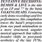 Talking Heads/Tentative Decisions: Demos & Live (LP+7") [LP]