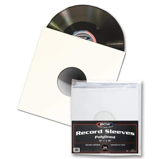 BCW 12" Inner Polylined Record Sleeves (Pack of 50) [Accessory]