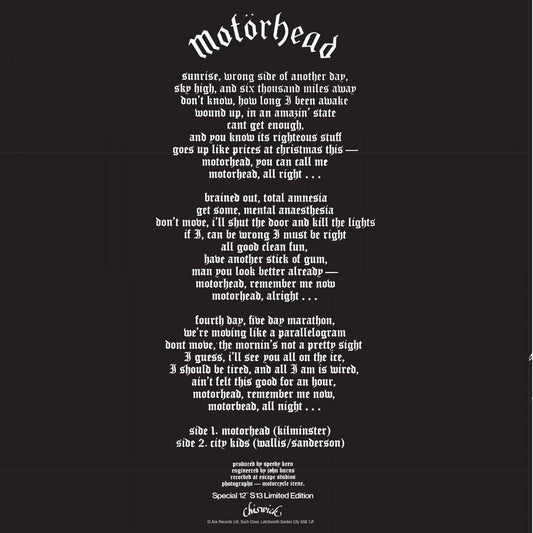 Motorhead/Motorhead/City Kids [LP]