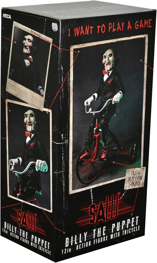NECA/Saw: Billy the Pupper 12" Action Figure with Tricycle