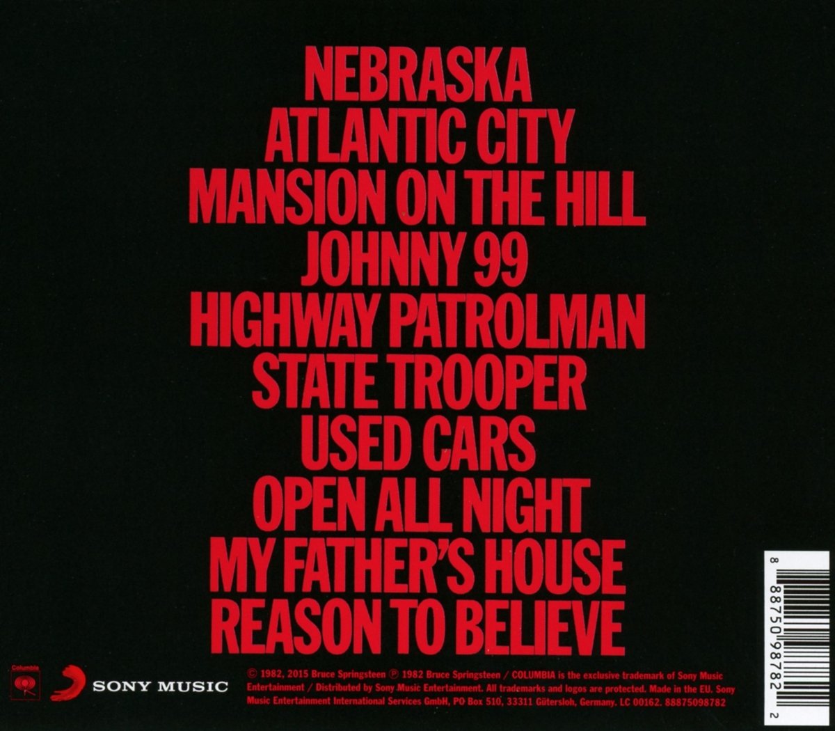 Springsteen, Bruce/Nebraska [CD]