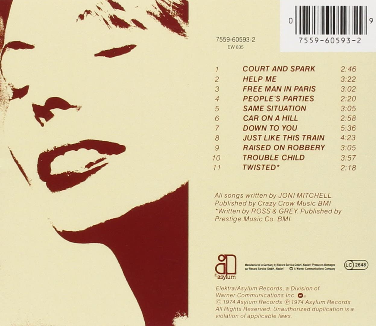Mitchell, Joni/Court and Spark [CD]