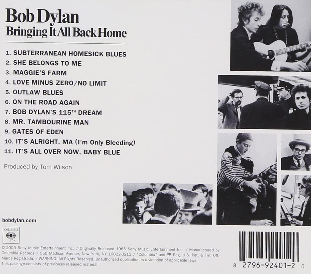 Dylan, Bob/Bringing It All Back Home [CD]