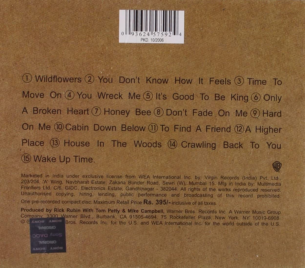 Petty, Tom/Wildflowers [CD]