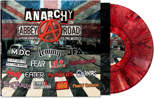 Various Artists/Anarchy On Abbey Road: A Punk Tribute To The Beatles (Red Marbled Vinyl) [LP]