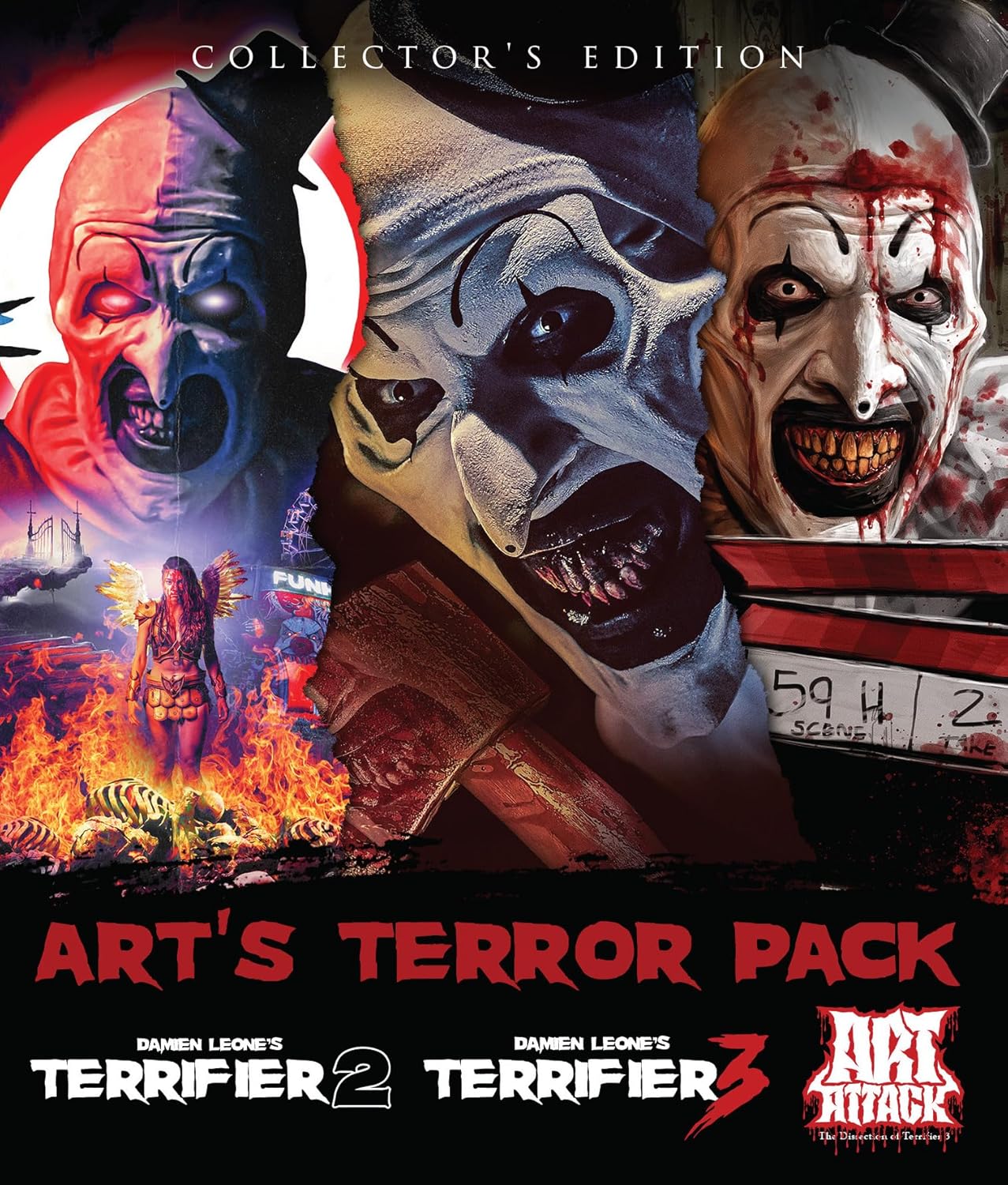 Art's Terror Pack: Terrifier 2 / Terrifier 3 / Art Attack: The Dissection of Ter [BluRay]
