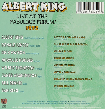 King, Albert/Live At The Fabulous Forum 1972 [CD]