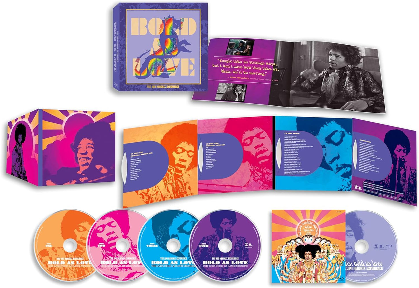 Jimi Hendrix Experience, The/Bold As Love (4CD + Bluray Audio) [CD]