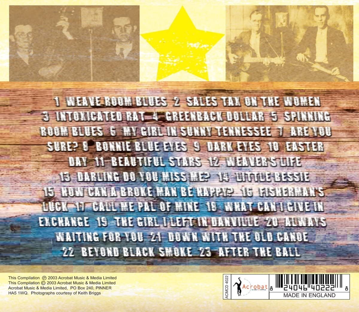Dixon Brothers/How Can A Broke Man Be Happy? (23 Tracks) [CD]