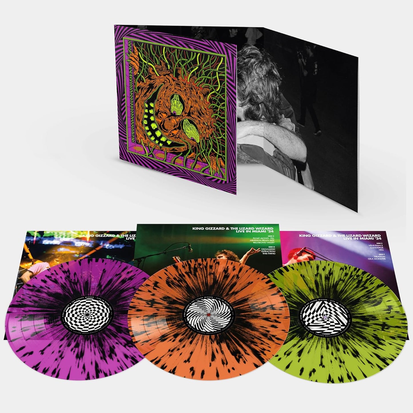 King Gizzard And The Lizard Wizard/Live In Miami '24 (Triple Gatefold - Splatter Vinyl) [LP]