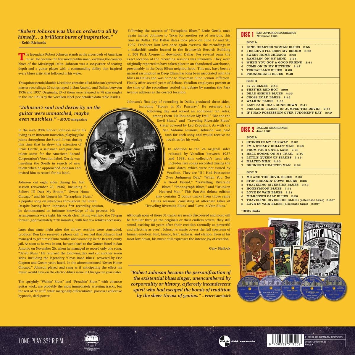 Johnson, Robert/Genius of the Blues: Complete Master Takes [LP]