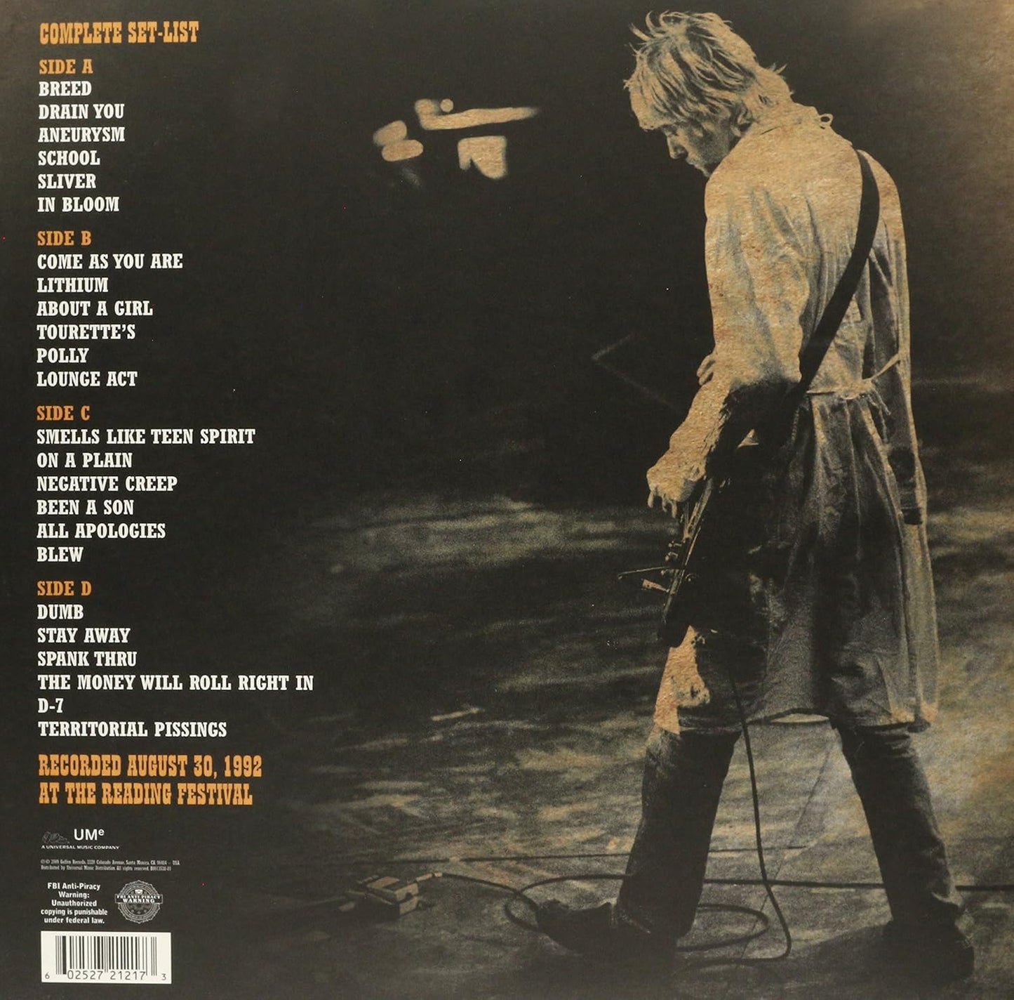 Nirvana/Live At Reading [LP]