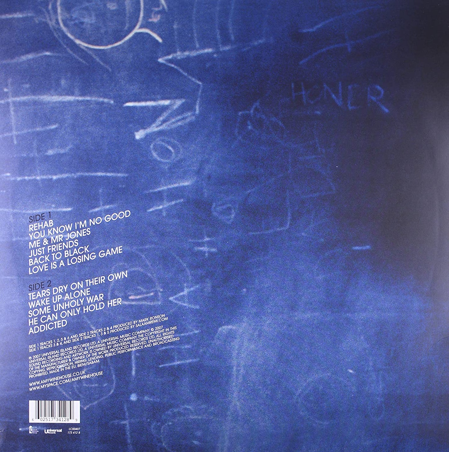 Winehouse, Amy/Back To Black (UK Cover) [LP]