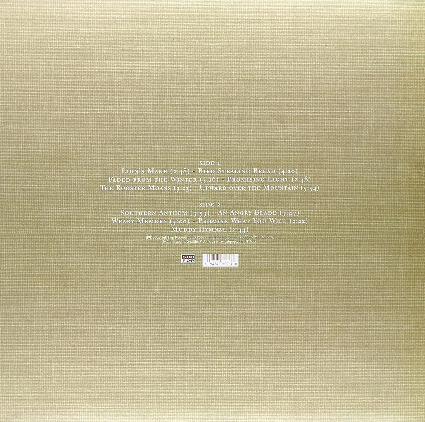 Iron & Wine/The Creek Drank The Cradle [LP]