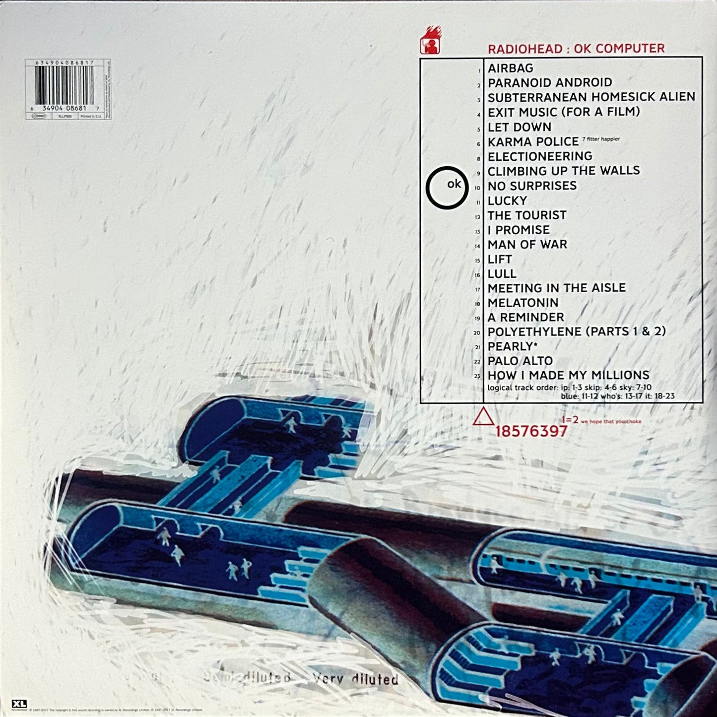[Used LP] Radiohead / OK Computer OKNOTOK 1997 2017