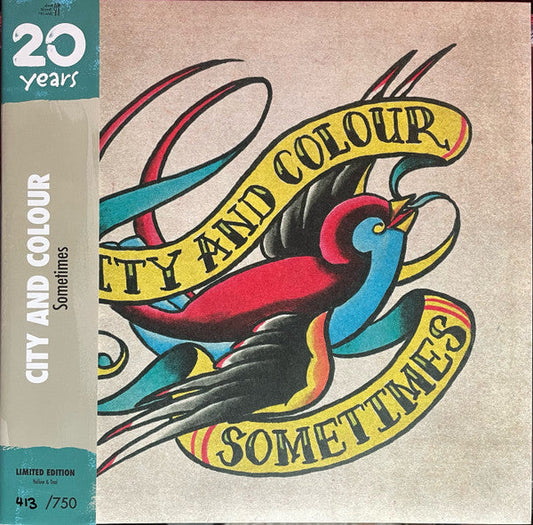 City and Colour/Sometimes (20th Anniversary Yellow/Teal Vinyl) [LP]