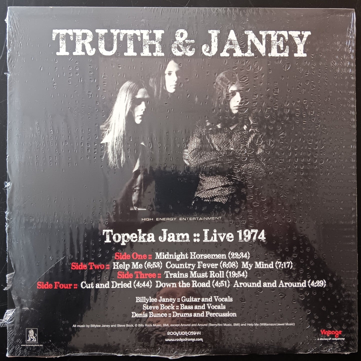 [Used LP] Truth And Janey / Topeka Jam